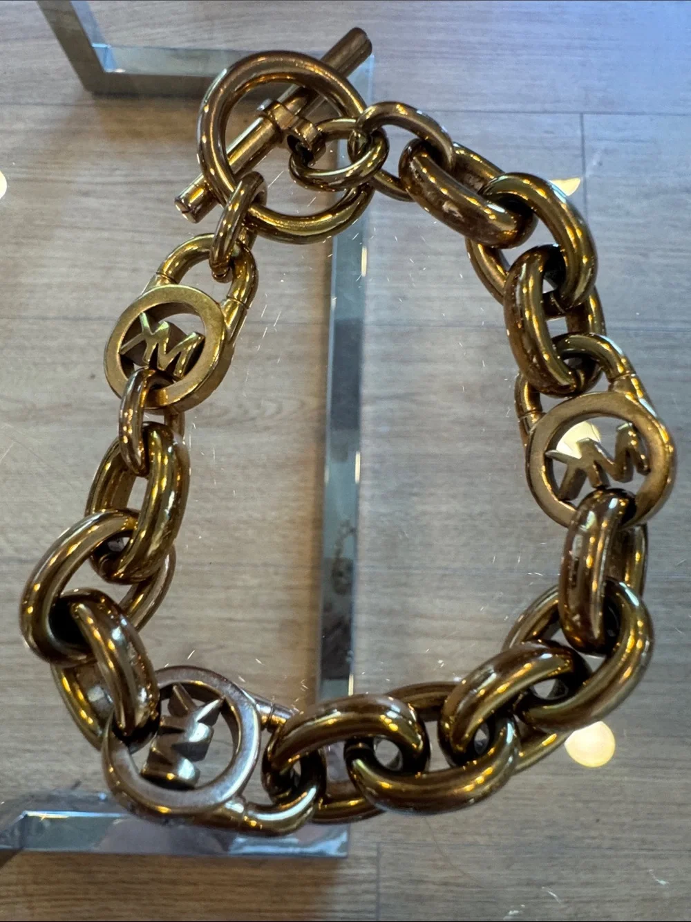 Michael Kors 5 Gold-Tone Chain Link Bracelet